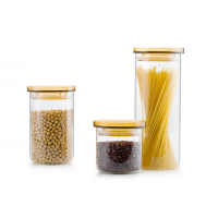 Samadoyo Hot Sale Glass Jar with PC Lid Wholesale Price