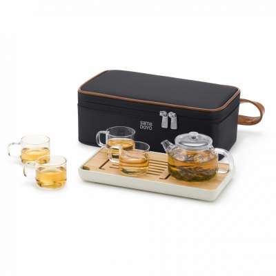 2020 hot selling travelling tea sets with 4 cups and bag for summer