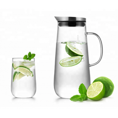 "SAMADOYO" 1250ML High-end Cool Glass Drinking Water Jug