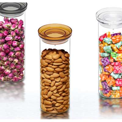 2020Hot sales Glass Storage Jars with small MOQ for kitchen