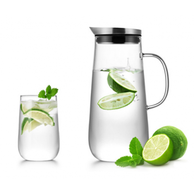 "SAMADOYO" Clear Glass Water Bottle/ Jug/ Kettle/ Pot