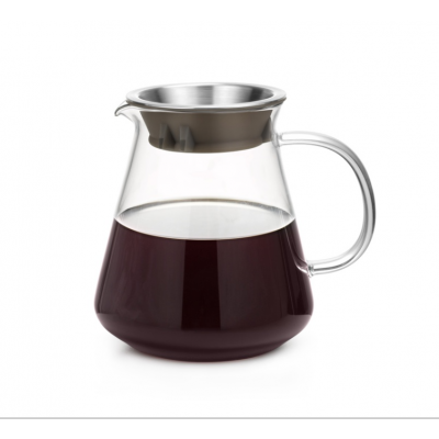 hot sale 800ml Glass coffee pot for hand drip french drip coffee