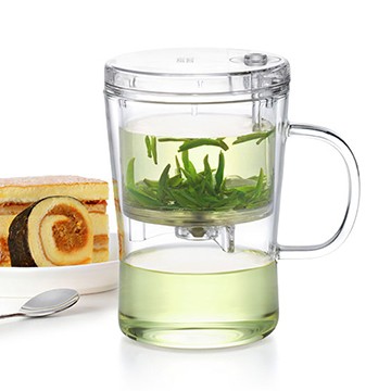 New Arrival ! "SAMADOYO" 400 ML Personal Glass Tea Cup With Infuser